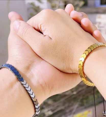 Hematite Arrows Bracelet - Unisex Energy Stone