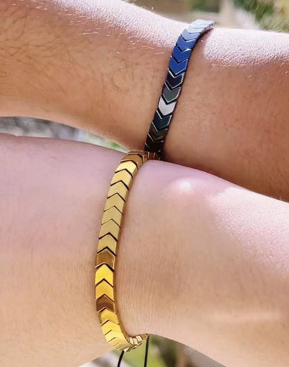 Hematite Arrows Bracelet - Unisex Energy Stone